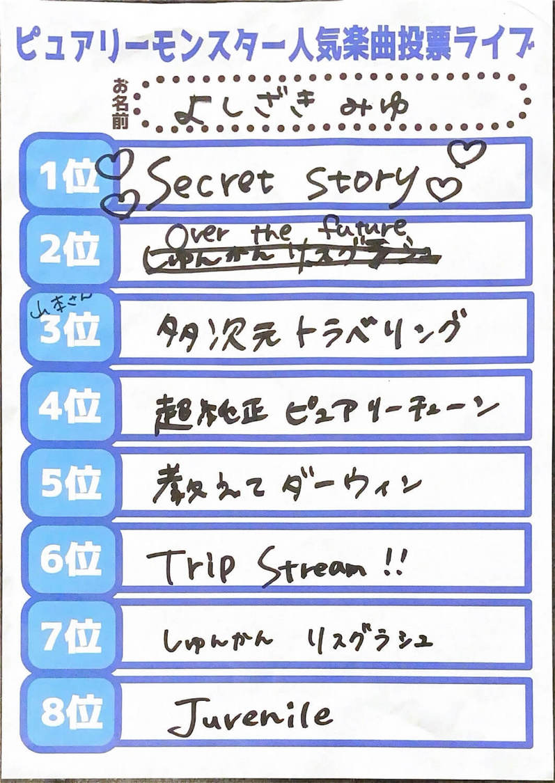 吉咲みゆ＜ピュアリーモンスター人気楽曲投票ライブ＞YOANI Live Station（2022年2月11日）