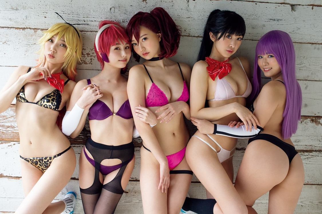 『終末のハーレム』コラボグラビア（(C)小塚毅之／週刊プレイボーイ）