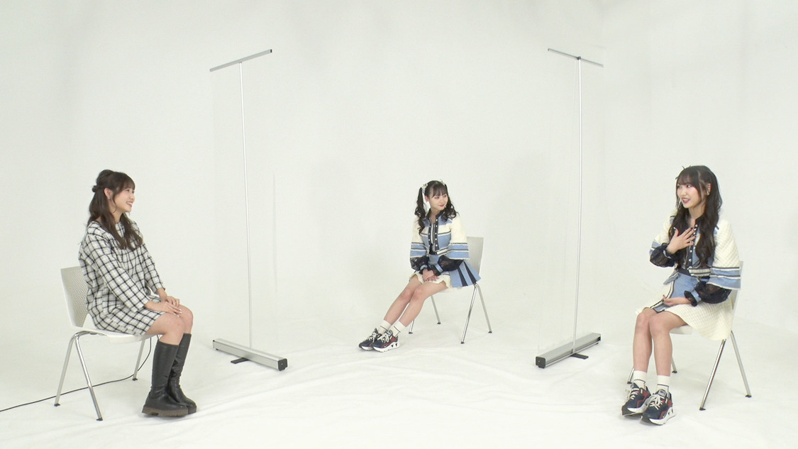 青海ひな乃、末永桜花、野村実代（©テレビ東京『ミュージックブレイク〜iの流儀〜』）