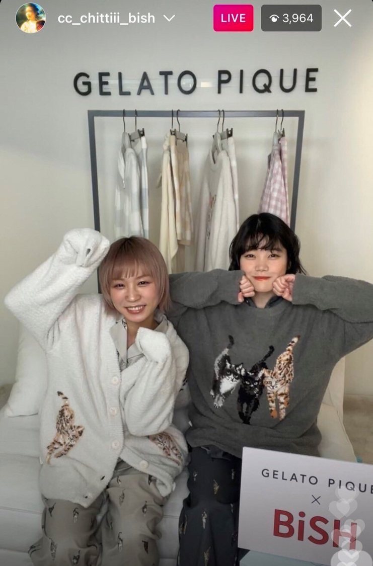 ＜ジェラート ピケ×BiSH ホワイトデーキャンペーン特別インスタライブ＞（2022年3月1日）