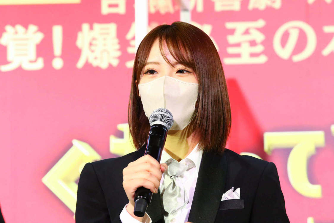 NMB48＜ぐれいてすと な 笑まん＞開催発表会見（2022年3月10日）