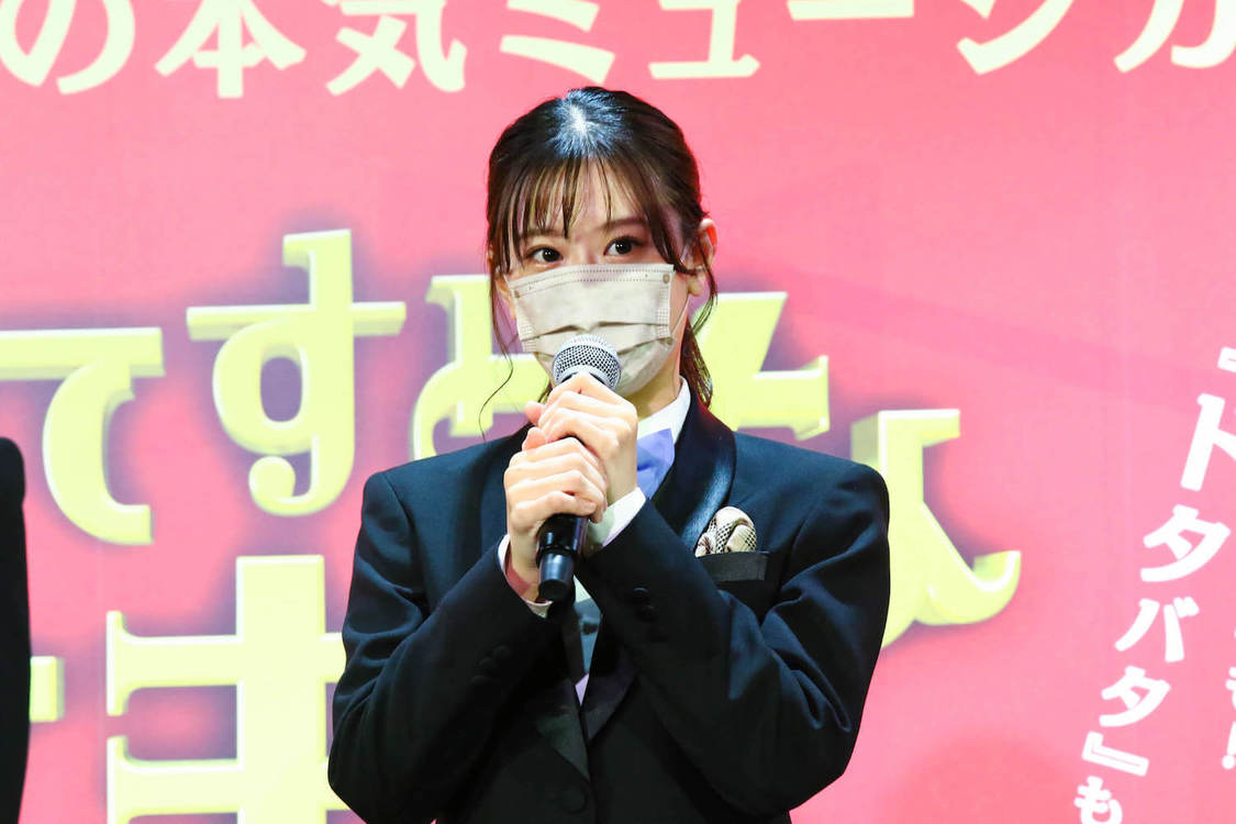 NMB48＜ぐれいてすと な 笑まん＞開催発表会見（2022年3月10日）