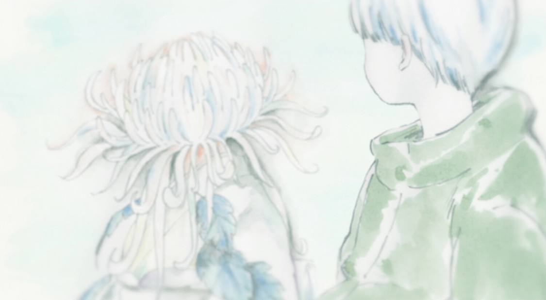 映画『やがて海へと届く』アニメーションパートのイラスト画像（©️2022 映画「やがて海へと届く」製作委員会）