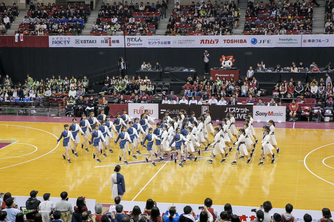 ラストアイドル　B.LEAGUE＜川崎ブレイブサンダース vs レバンガ北海道＞ハーフタイムショー