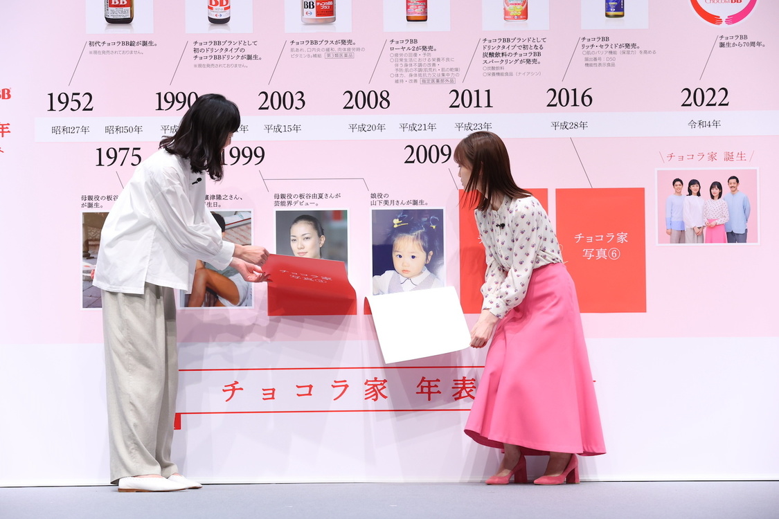 ＜チョコラBBブランド70周年新TVCM発表会＞大手町三井ホール（2022年4月7日）
