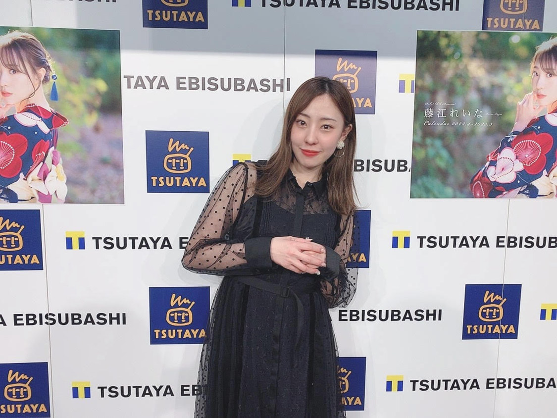 藤江れいな＜カレンダー発売イベント＞大阪・TSUTAYA EBISUBASHI（2022年4月10日）