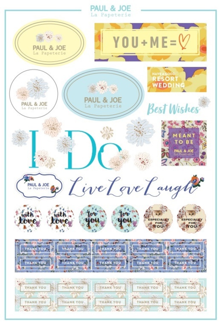 「PAUL & JOE La Papeterie」ステッカー