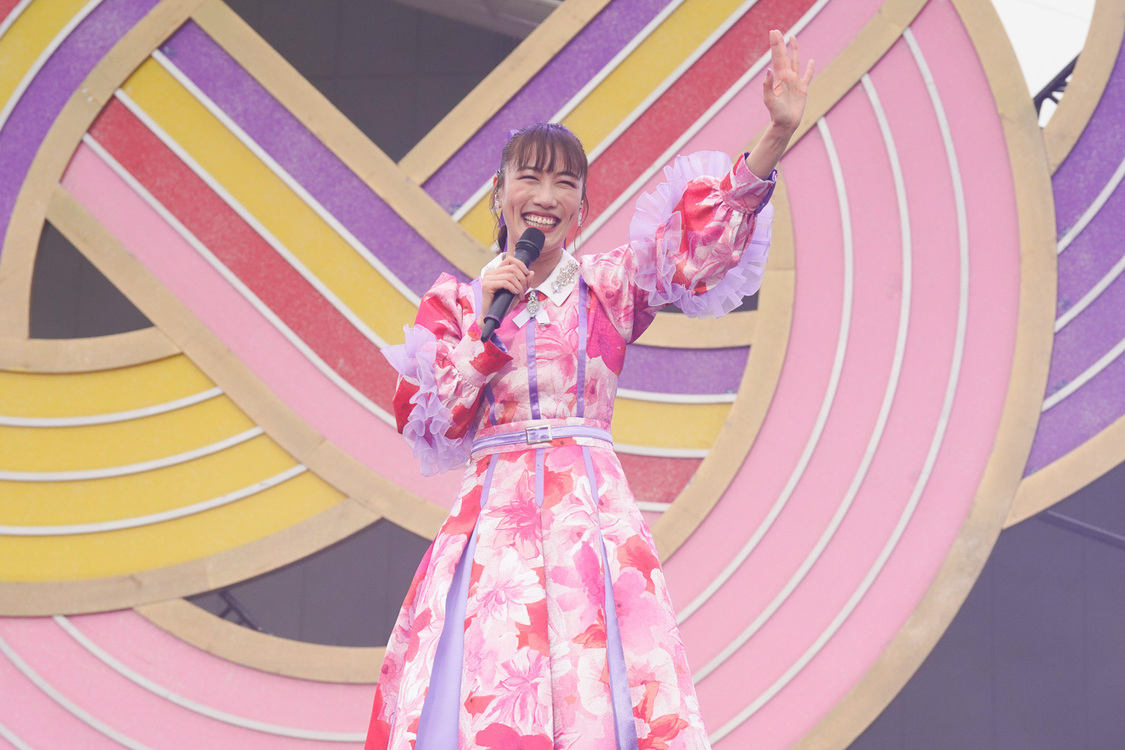 ももいろクローバーZ＜ももクロ 春の一大事2022 ～笑顔のチカラ つなげるオモイ in 楢葉・広野・浪江 三町合同大会～＞｜福島・J-VILLAGE（2022年4月24日）／撮影：上飯坂一、増田慶