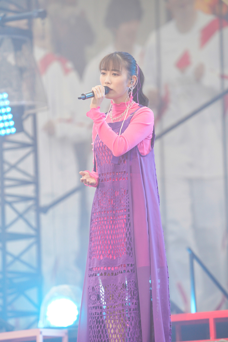 ももいろクローバーZ＜ももクロ 春の一大事2022 ～笑顔のチカラ つなげるオモイ in 楢葉・広野・浪江 三町合同大会～＞｜福島・J-VILLAGE（2022年4月24日）／撮影：上飯坂一、増田慶