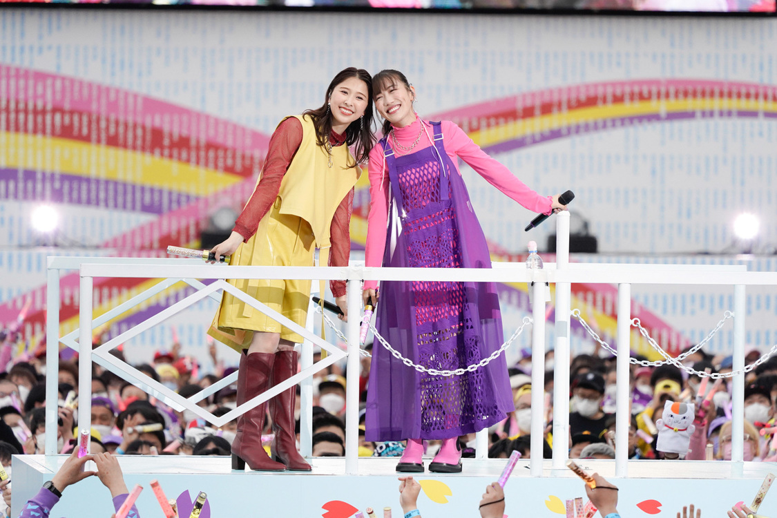 ももいろクローバーZ＜ももクロ 春の一大事2022 ～笑顔のチカラ つなげるオモイ in 楢葉・広野・浪江 三町合同大会～＞｜福島・J-VILLAGE（2022年4月24日）／撮影：上飯坂一、増田慶