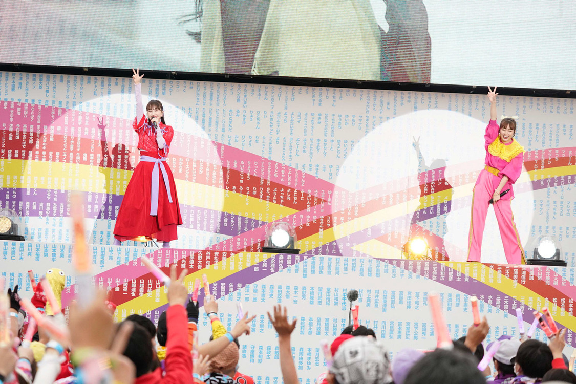 ももいろクローバーZ＜ももクロ 春の一大事2022 ～笑顔のチカラ つなげるオモイ in 楢葉・広野・浪江 三町合同大会～＞｜福島・J-VILLAGE（2022年4月24日）／撮影：上飯坂一、増田慶