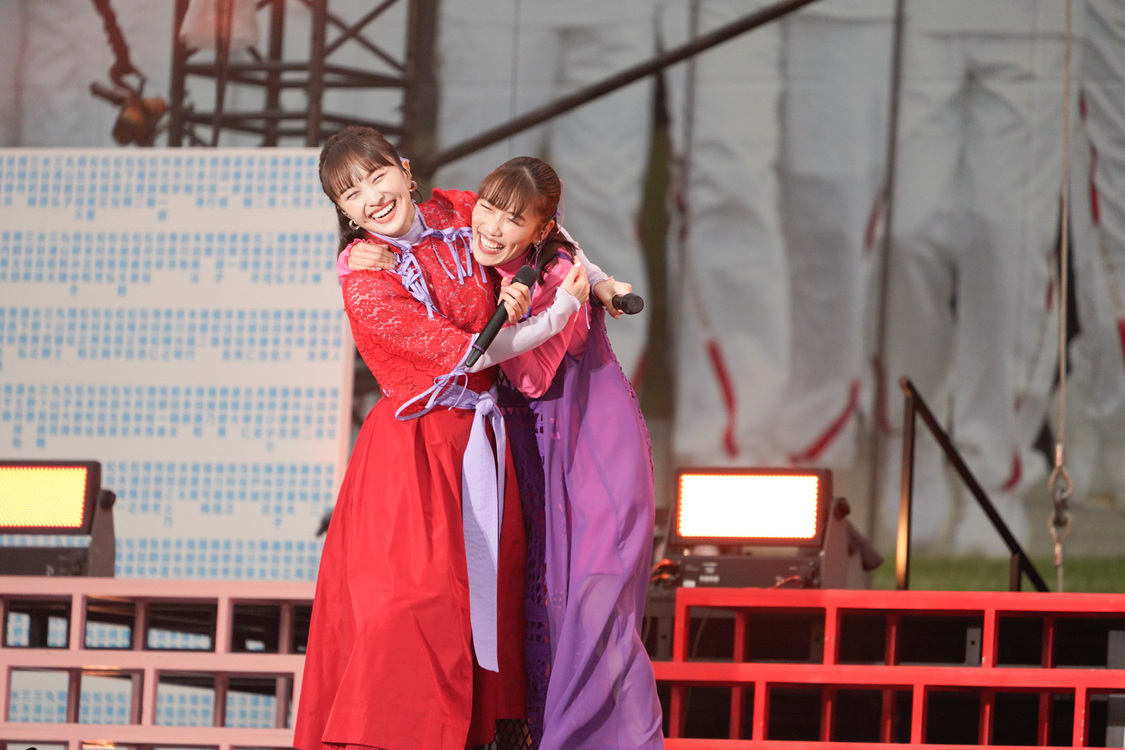 ももいろクローバーZ＜ももクロ 春の一大事2022 ～笑顔のチカラ つなげるオモイ in 楢葉・広野・浪江 三町合同大会～＞｜福島・J-VILLAGE（2022年4月24日）／撮影：上飯坂一、増田慶