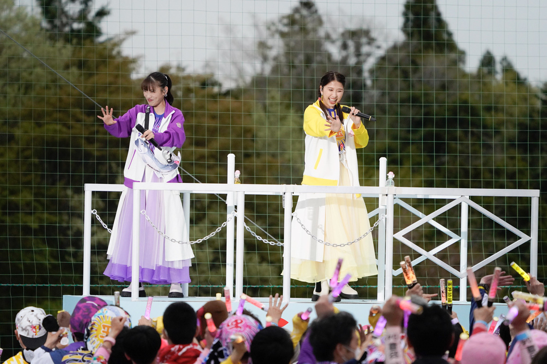 ももいろクローバーZ＜ももクロ 春の一大事2022 ～笑顔のチカラ つなげるオモイ in 楢葉・広野・浪江 三町合同大会～＞｜福島・J-VILLAGE（2022年4月24日）／撮影：上飯坂一、増田慶