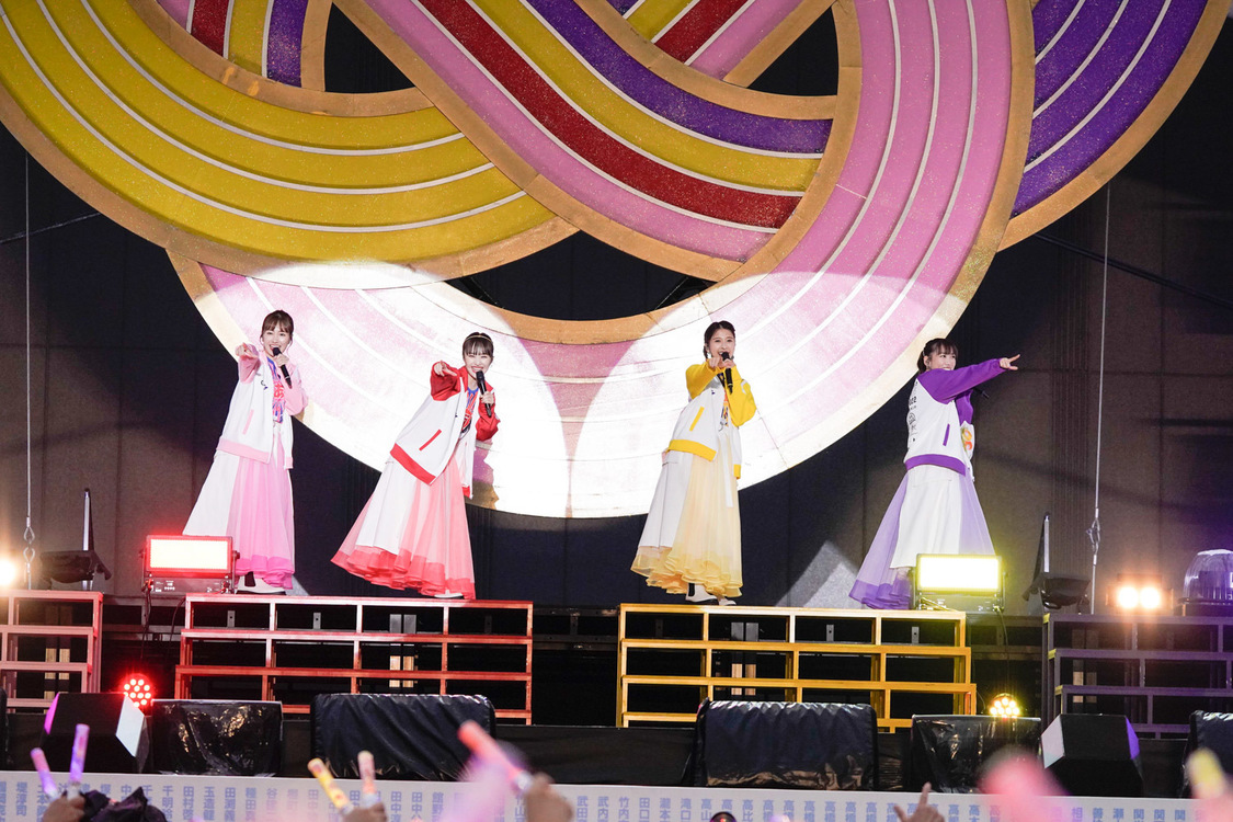 ももいろクローバーZ＜ももクロ 春の一大事2022 ～笑顔のチカラ つなげるオモイ in 楢葉・広野・浪江 三町合同大会～＞｜福島・J-VILLAGE（2022年4月24日）／撮影：上飯坂一、増田慶