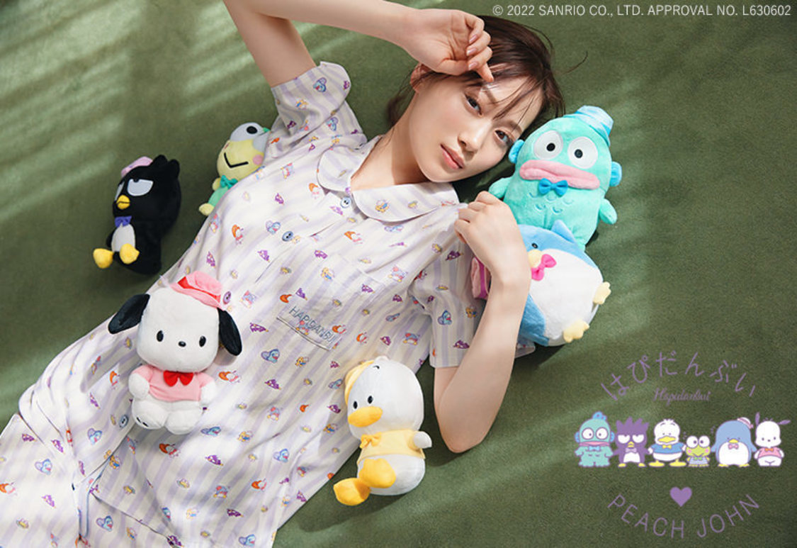 はぴだんぶいシャツパジャマ（© 2022 SANRIO CO., LTD. APPROVAL NO. L630602）