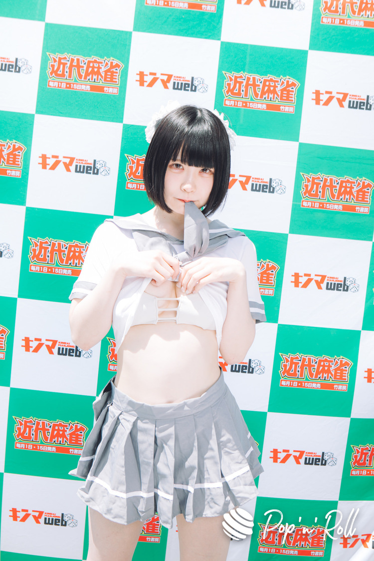 星つばき（ハートの心電図）＜近代麻雀水着祭2022＞水着グラビア撮り下ろしフォト（4月30日）