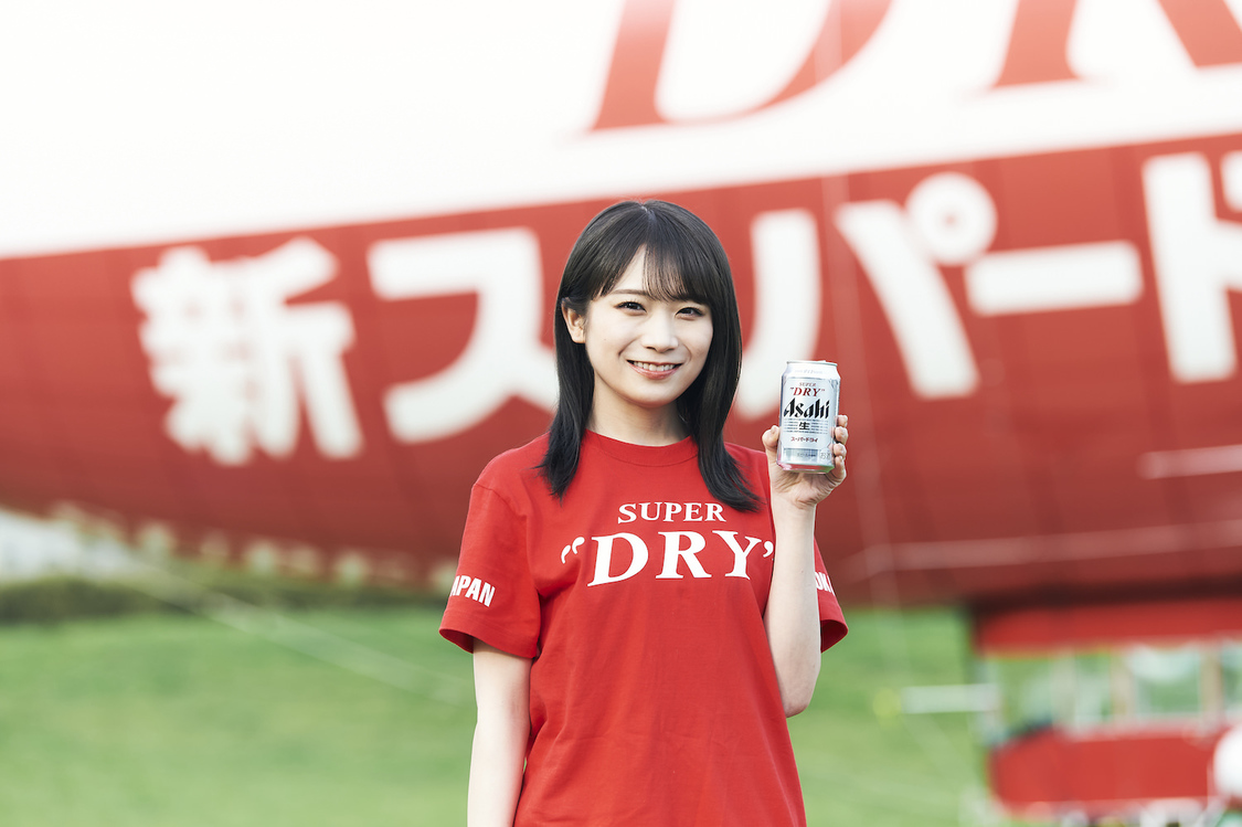 秋元真夏（乃木坂46）＜飛行船「新スーパードライ号」 出発セレモニー＞岩手県一関市（2022年4月30日）