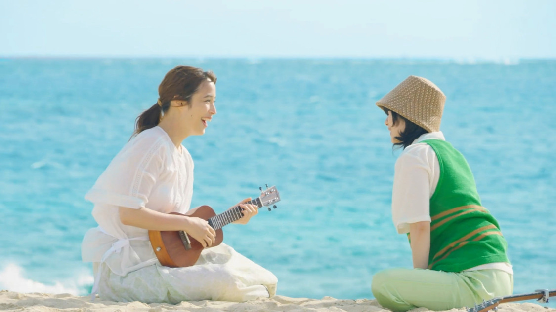 「淡麗グリーンラベル」新TV-CM「GREEN JUKEBOX 恋篇」撮影カット