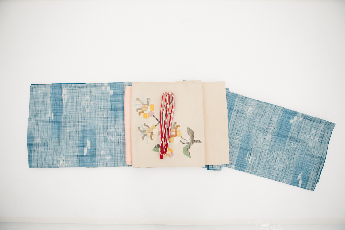 先生が用意してくれた着物と帯