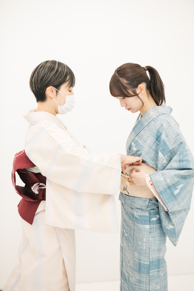 先生と一緒に最後の調整