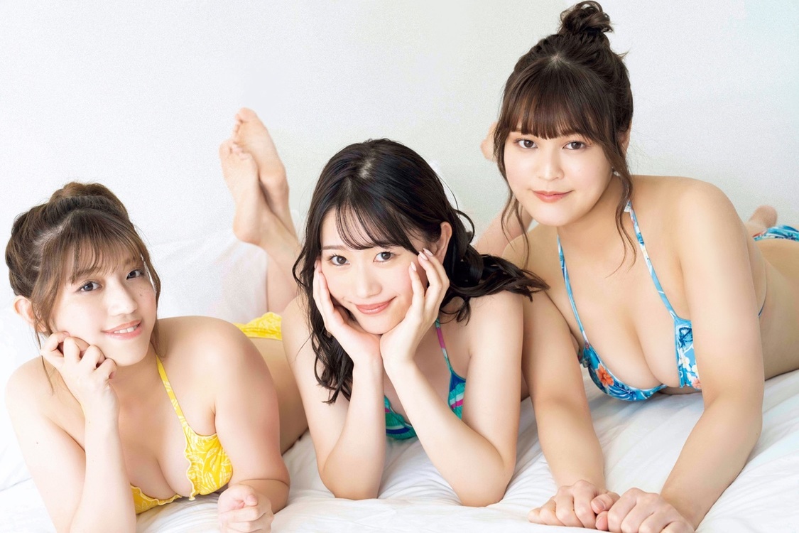 ミスFLASH2022・大塚杏奈、笹岡郁未、missha（Ⓒ光文社／週刊FLASH　撮影：木村哲夫）