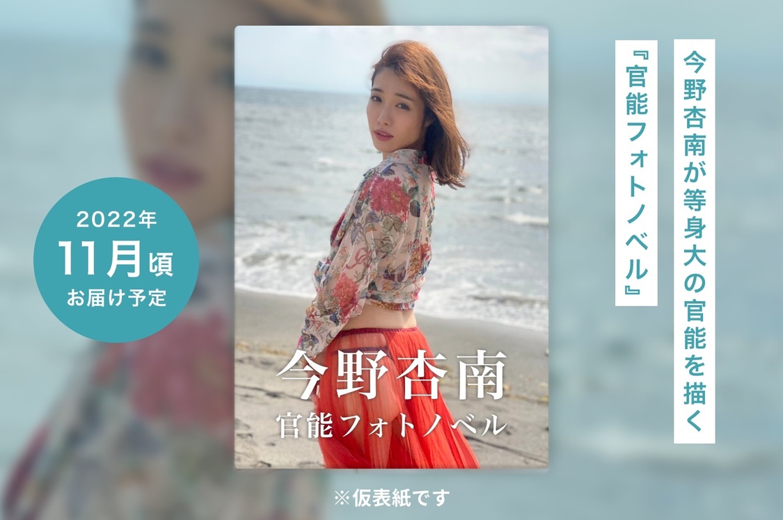 今野杏南“官能フォトノベル”制作クラウドファンディングプロジェクト