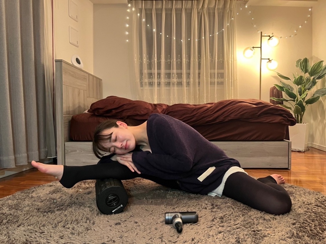 「【ナイトルーティン】筋肉、むくみ、脂肪を永遠に撃退したい私の、足痩せマッサージ。」オフショット