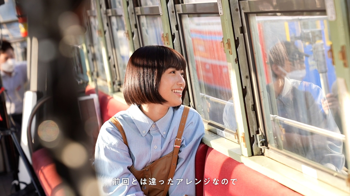 TV-CM『路面電車にて』篇メイキングカット