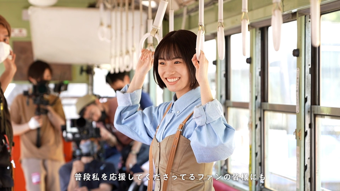 TV-CM『路面電車にて』篇メイキングカット