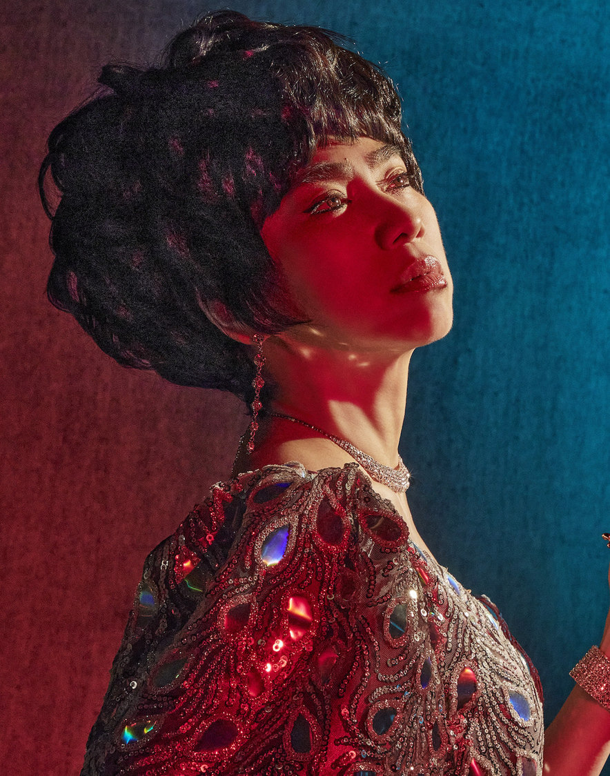 UA／アレサ・フランクリン役（撮影：Leslie Kee）