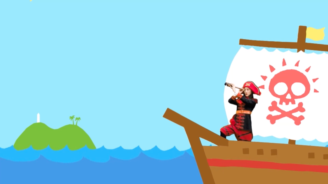 ももくろちゃんZ『とびだせ！ぐーちょきぱーてぃー』より「お宝ハンターキャプテンかなこ 〜島の秘宝と漢字の謎〜」より