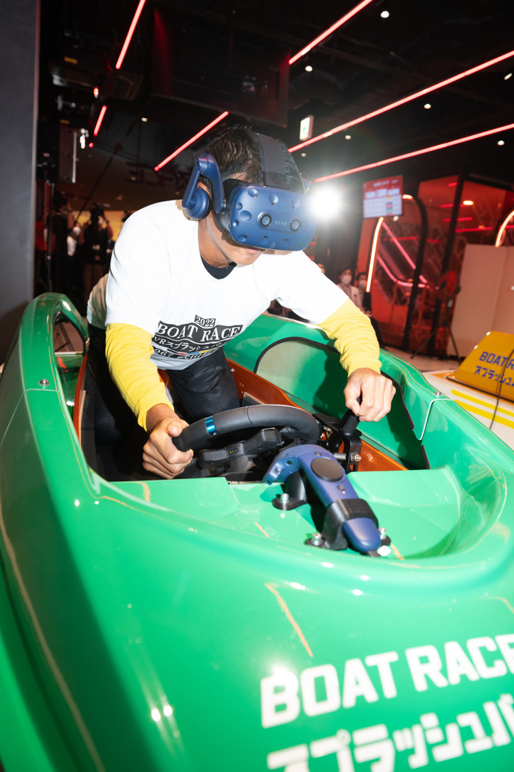 『BOATRACE VR スプラッシュバトル』プレス向け内覧会にて