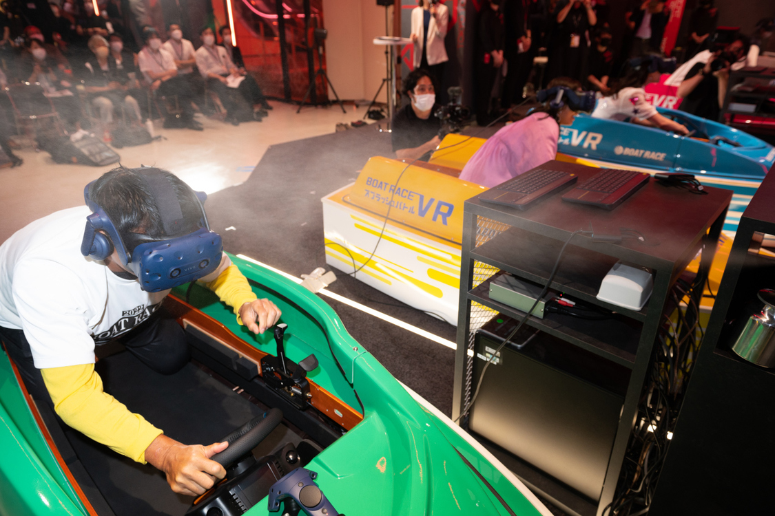 『BOATRACE VR スプラッシュバトル』プレス向け内覧会にて
