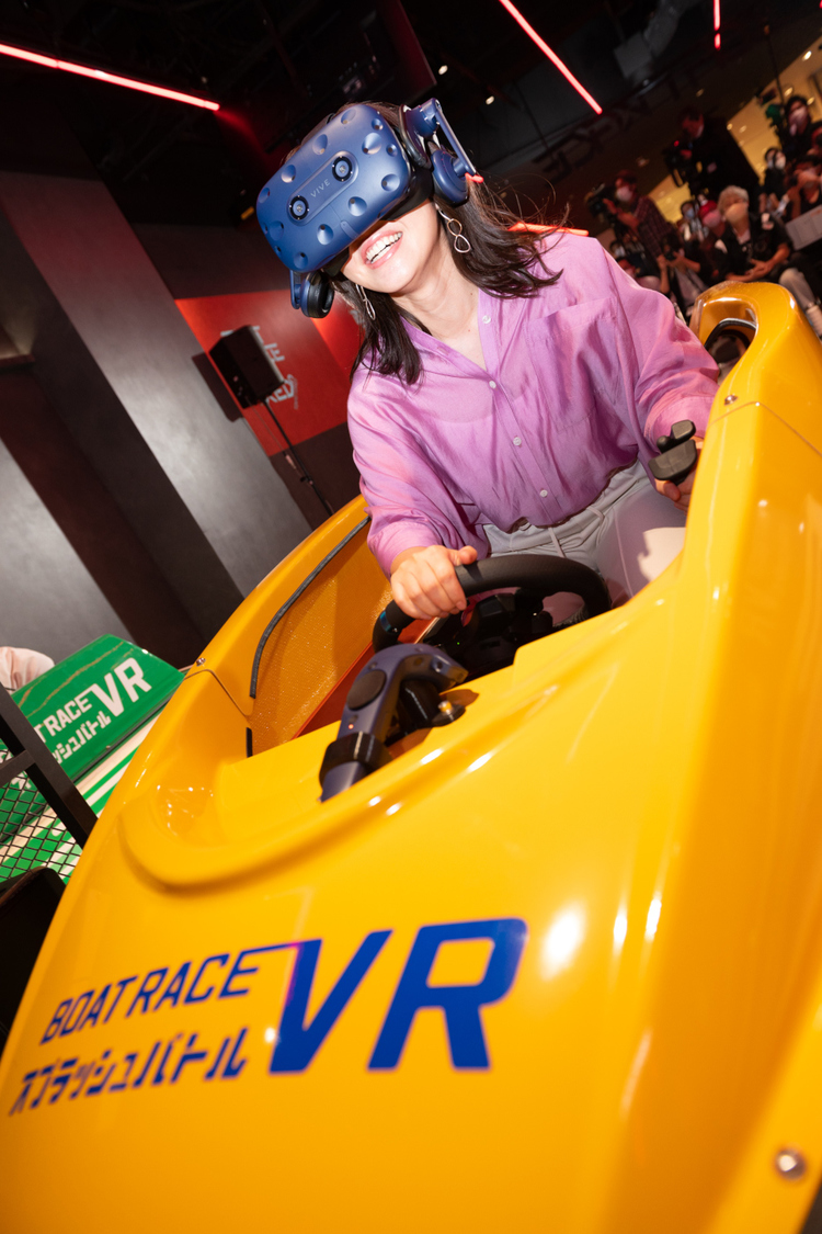 『BOATRACE VR スプラッシュバトル』プレス向け内覧会にて