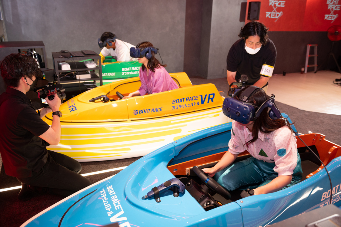 『BOATRACE VR スプラッシュバトル』プレス向け内覧会にて