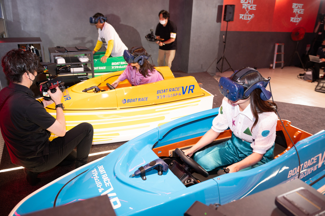 『BOATRACE VR スプラッシュバトル』プレス向け内覧会にて