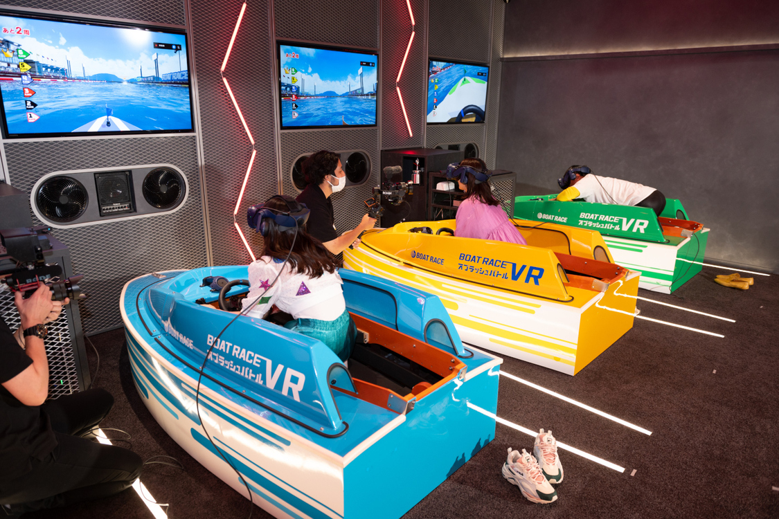 『BOATRACE VR スプラッシュバトル』プレス向け内覧会にて