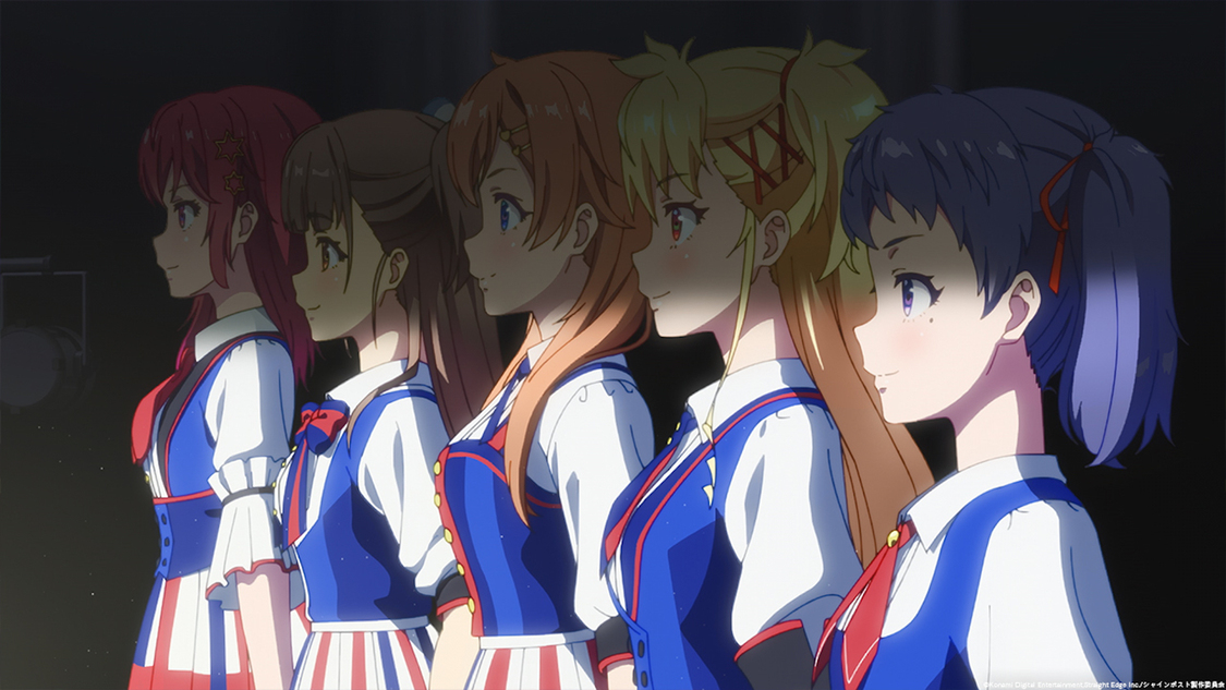 OP映像場面カット©Konami Digital Entertainment,Straight Edge Inc.／シャインポスト製作委員会