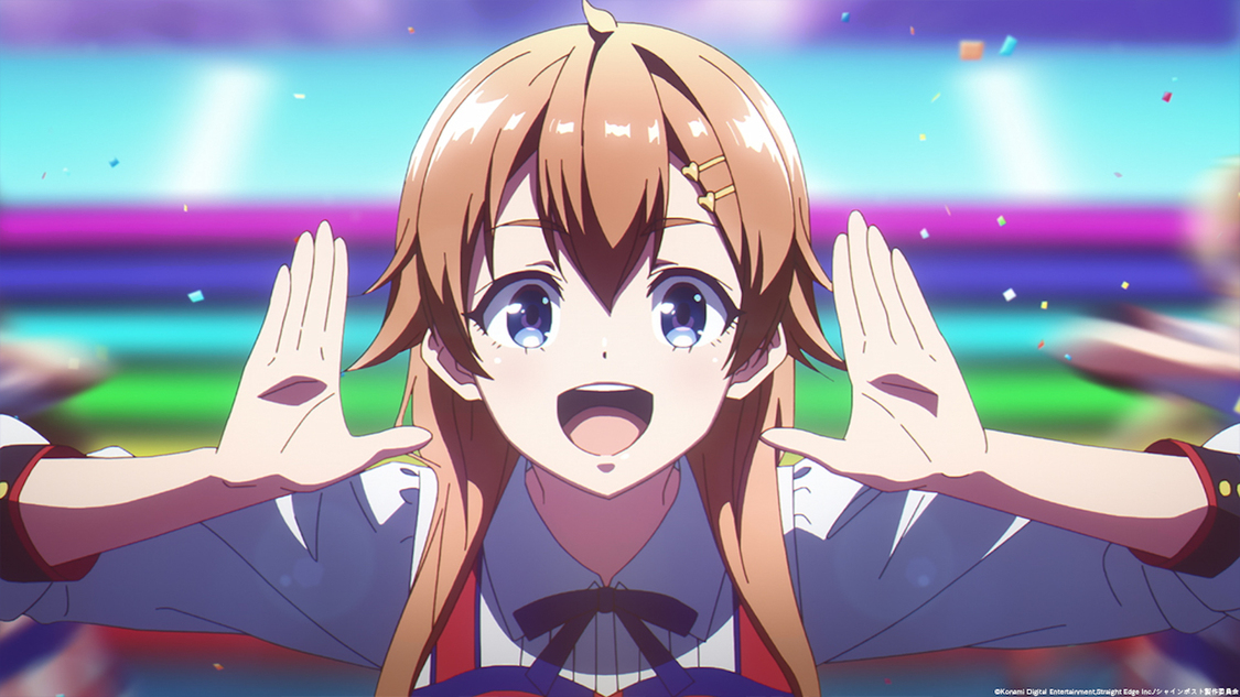 OP映像場面カット©Konami Digital Entertainment,Straight Edge Inc.／シャインポスト製作委員会