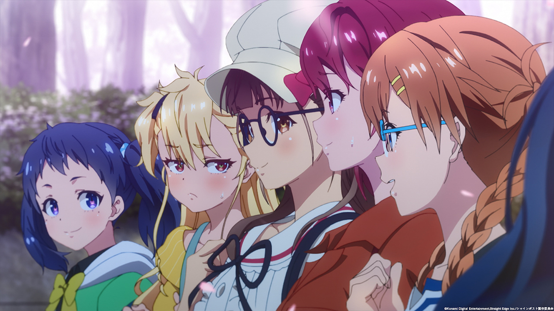 OP映像場面カット©Konami Digital Entertainment,Straight Edge Inc.／シャインポスト製作委員会