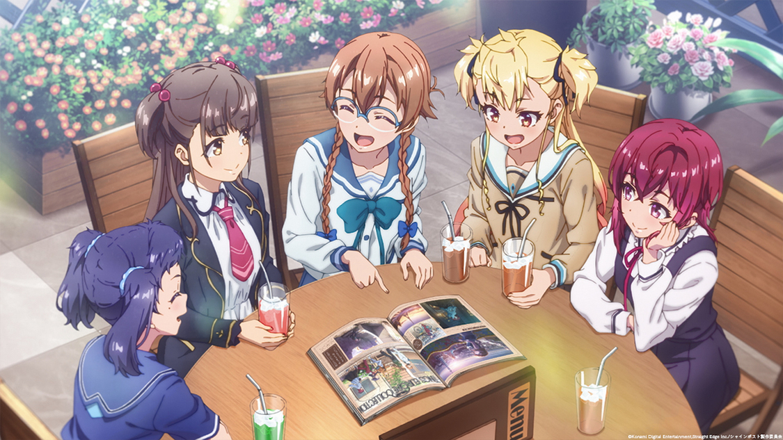 ED映像場面カット©Konami Digital Entertainment,Straight Edge Inc.／シャインポスト製作委員会