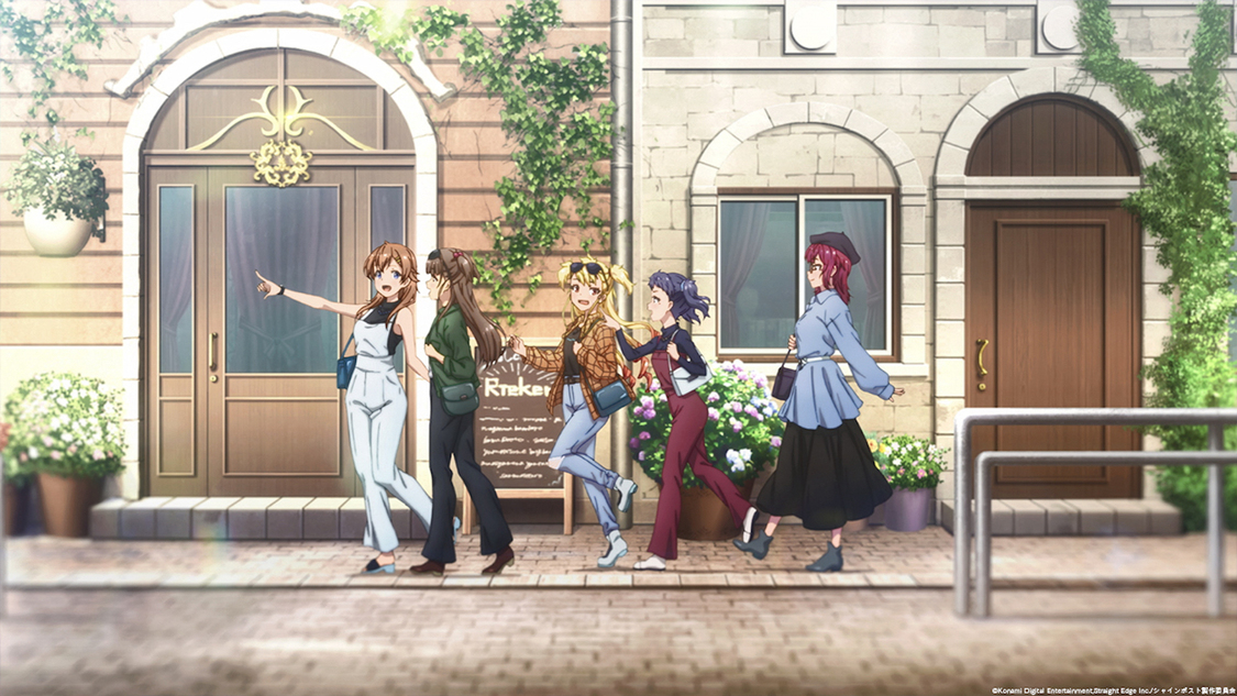 ED映像場面カット©Konami Digital Entertainment,Straight Edge Inc.／シャインポスト製作委員会