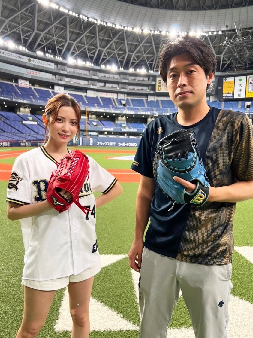 桃月なしこ＆ ＜オリックス・バファローズvs福岡ソフトバンクホークス＞特別始球式 京セラドーム大阪（2022年7月22日）