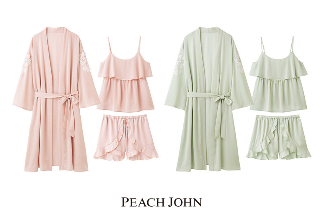 モチーフレースサテンフリルラウンジセット