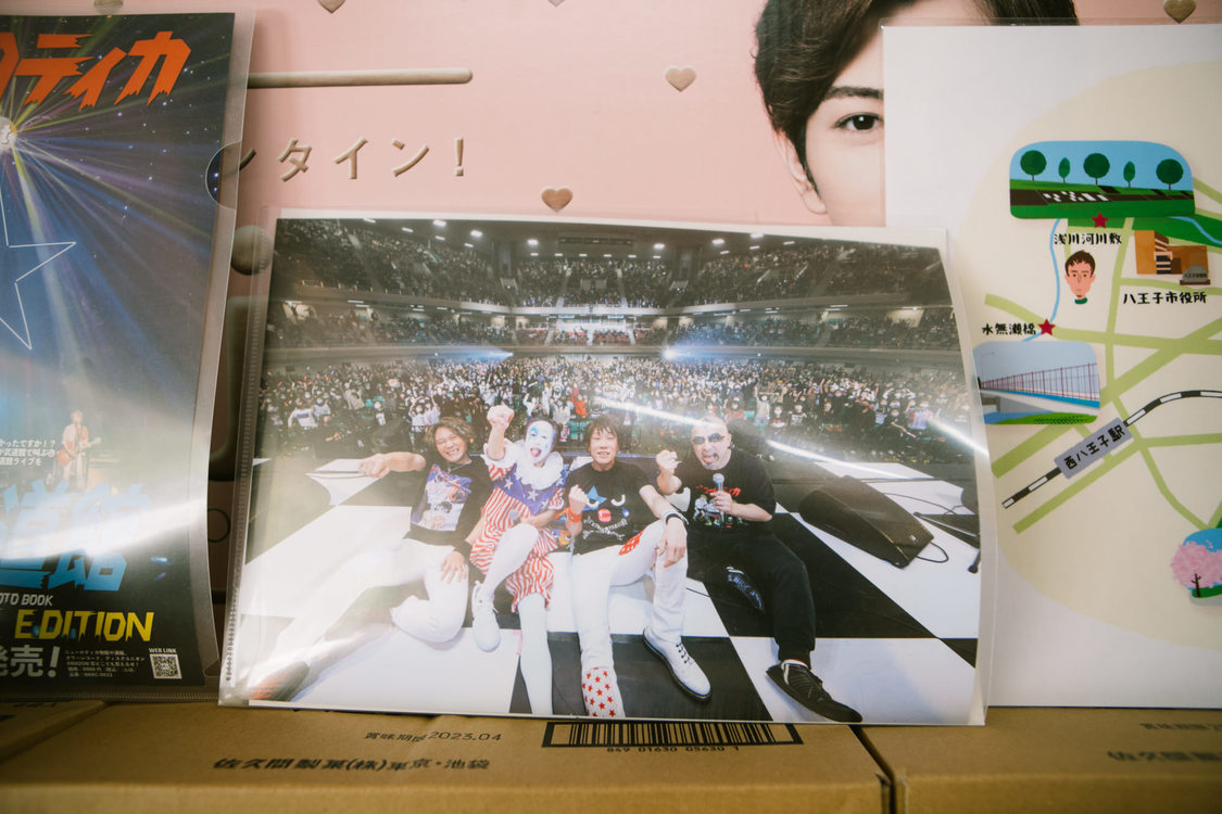 店内に飾られていた日本武道館のステージ写真