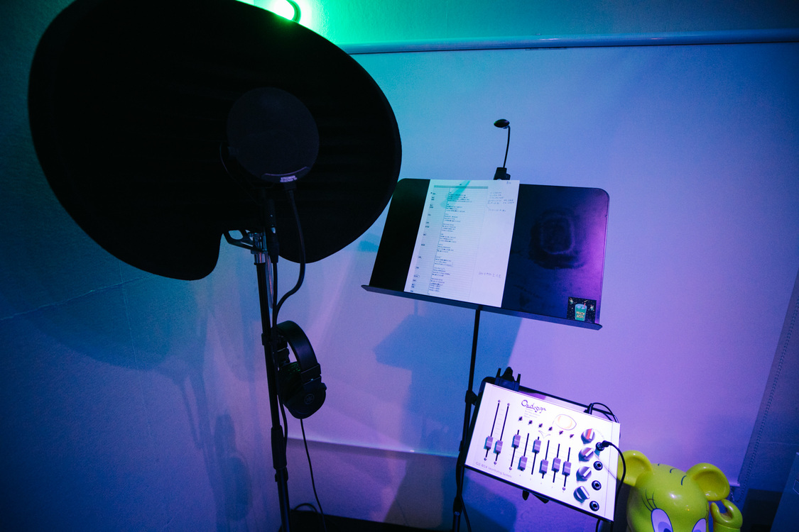 レコーディングブース。