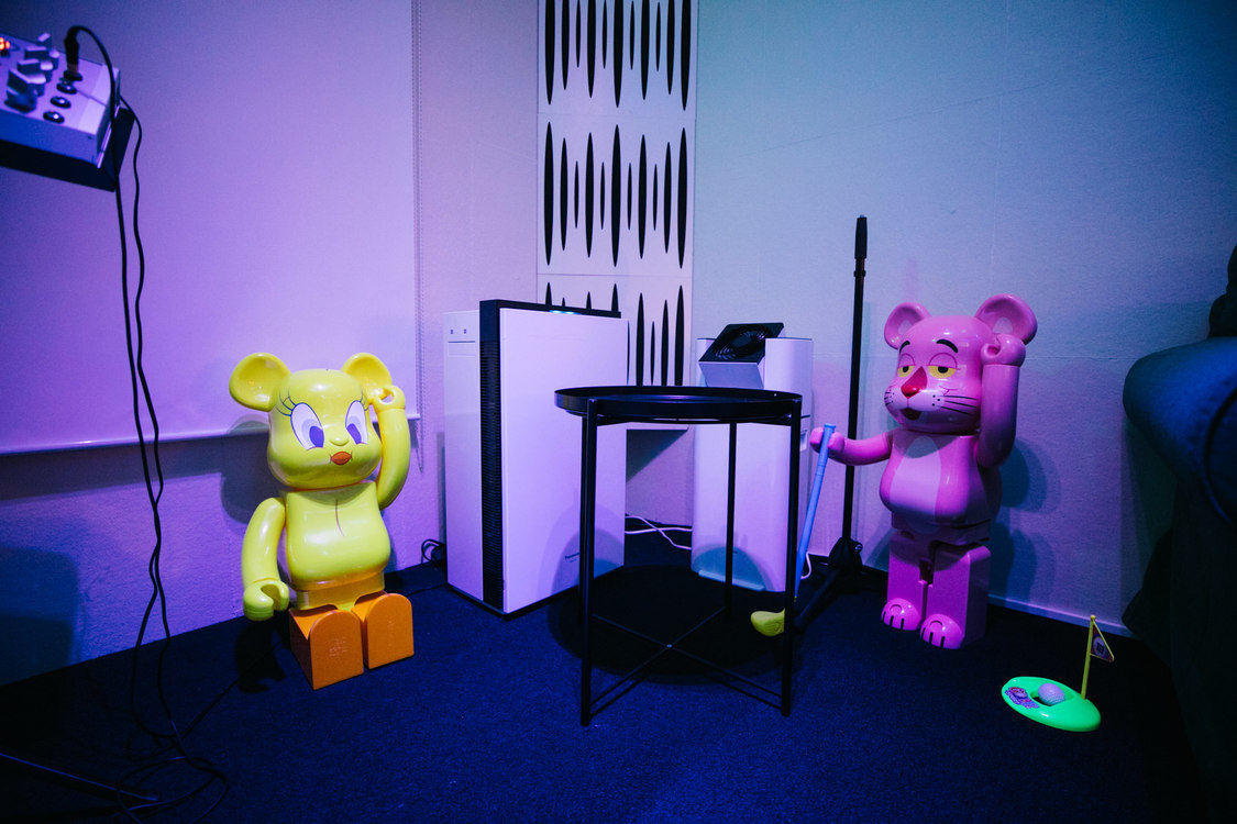 レコーディングブースのインテリア