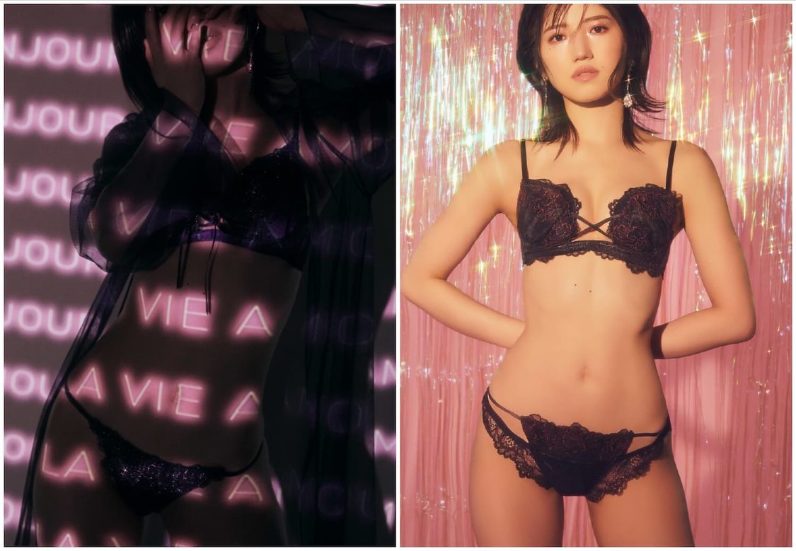 レーシーピオニー ホットリフト ブラ／レーシーピオニー ショーツ