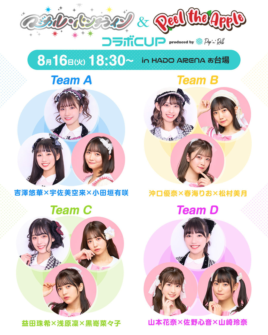 ＜マジカル・パンチライン＆Peel the AppleコラボCUP produced by Pop'n'Roll＞