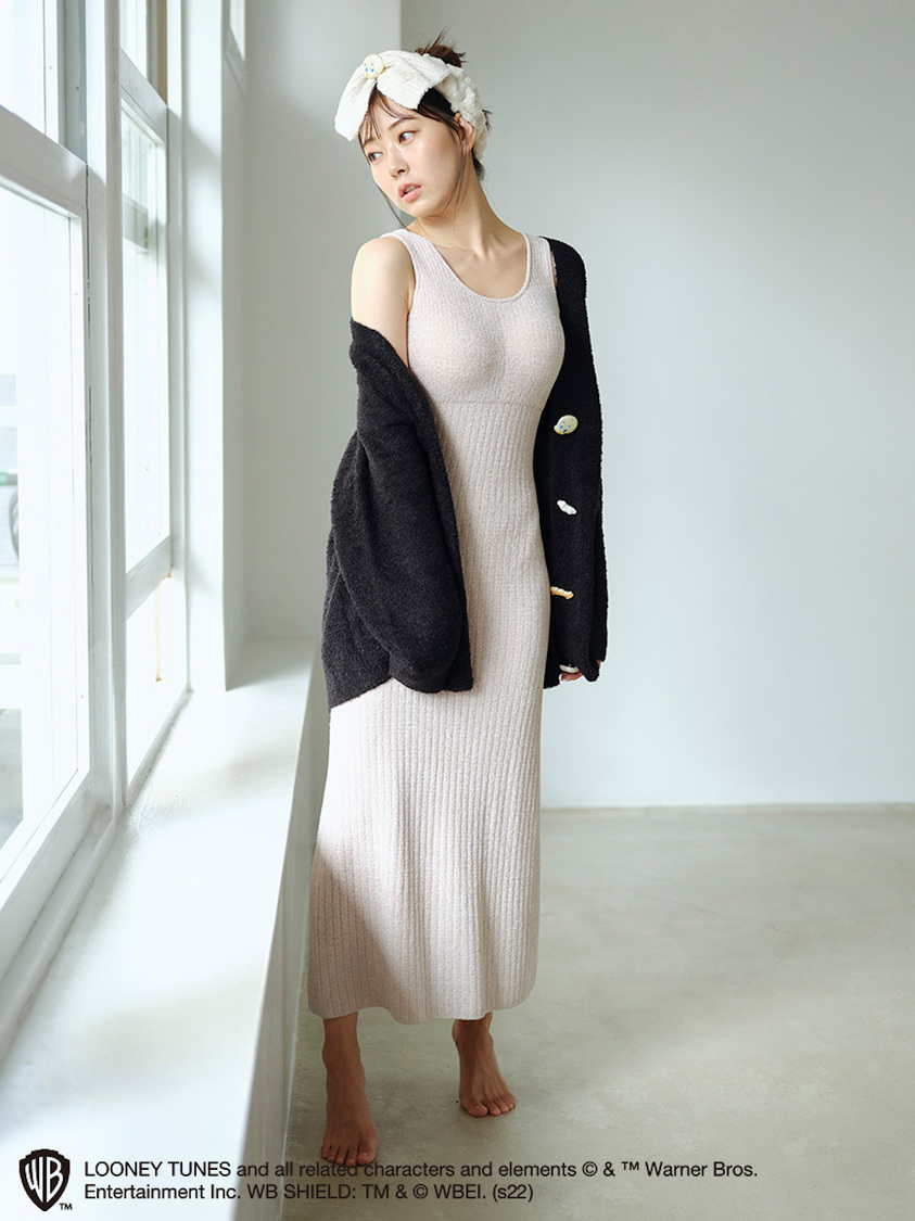 【TWEETY】デザインボタンカーディガン（BLK）